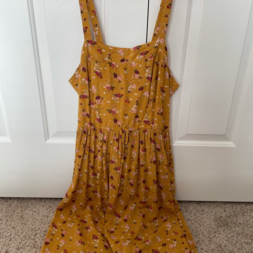 Yellow patterned sundress